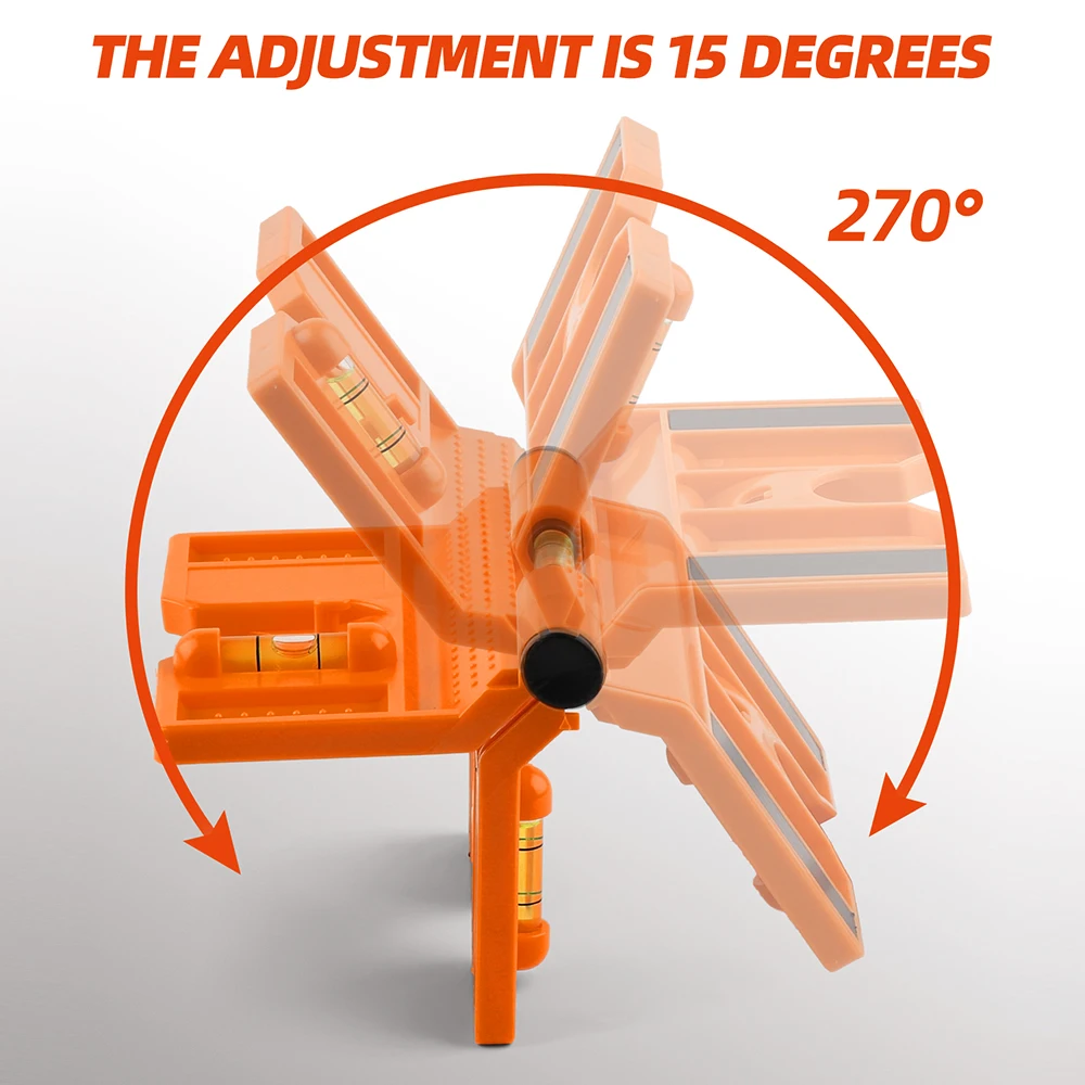 Rongpro Faltbare Winkel Gauge Level Meter Magnetische Neigungsmesser 270 Grad Einstellbare Rohr Rohr Leveller Rohr Winkel Meter