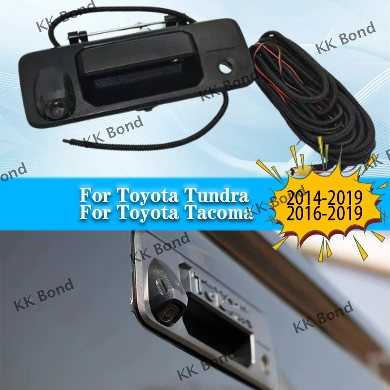 

Задняя наружная задняя дверь, защелка, дверная ручка с камерой для Toyota Tundra 2014-2019 Tacoma 2016-2019 690900C091 690900C090