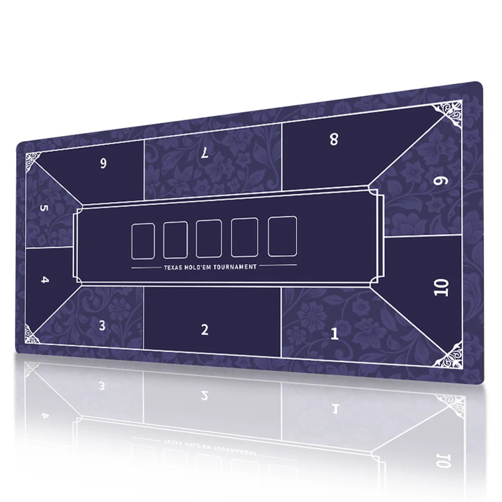 الصامتة والمضادة للانزلاق تكساس هولدم بوكر المطاط الجدول حصيرة بطاقة الحفلات ولوحة لعبة البوكر حصيرة الترفيه التبعي