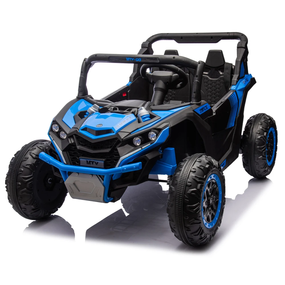 

24V Two-seater Electric Toy Car for Children, Four-wheel Suspension,Bluetooth, Suitable for Children Over 3 Years Old