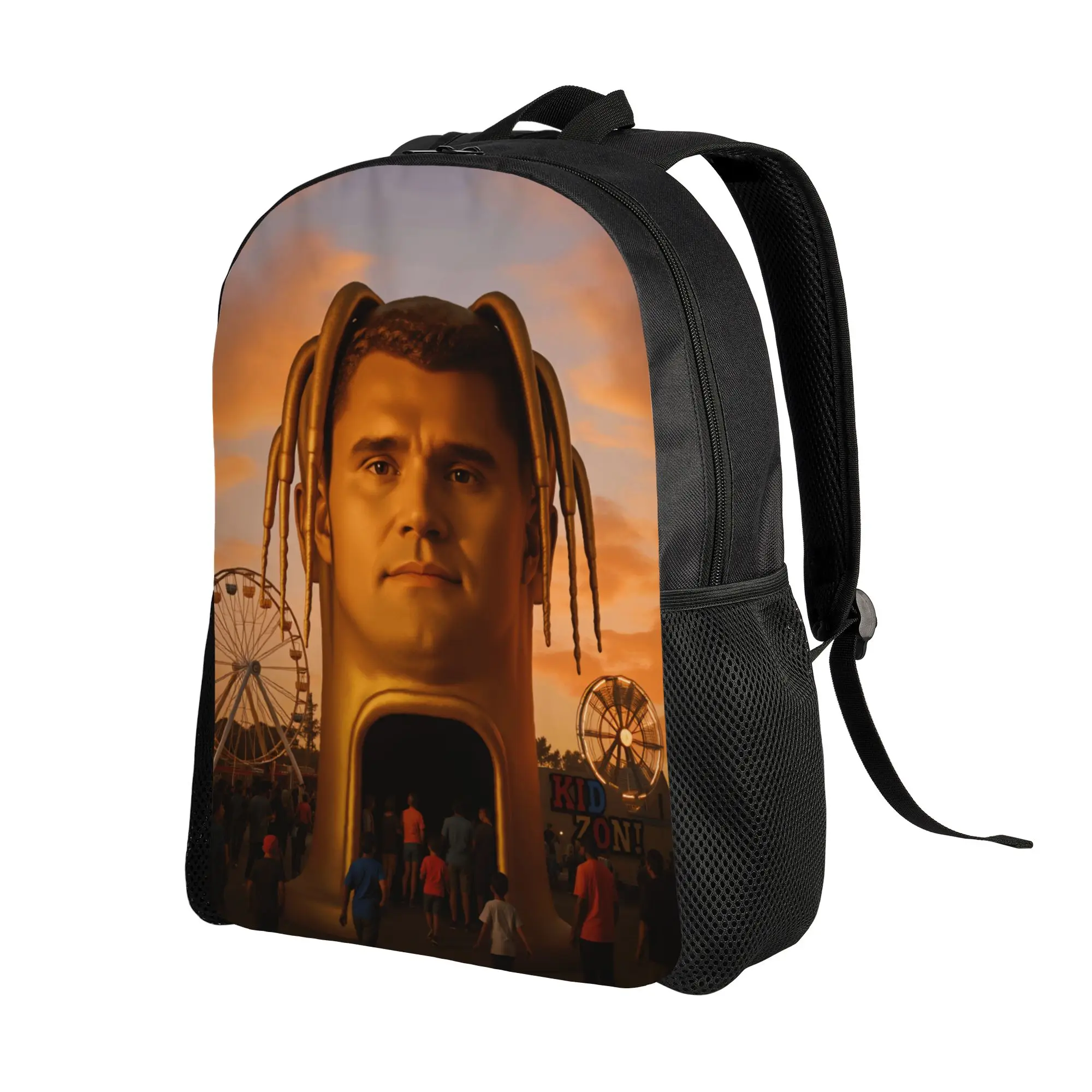 Funny Charlie Kirk  Backpack Female  Breathable Backpacks Polyester Fun School Bags University Colorful Rucksack