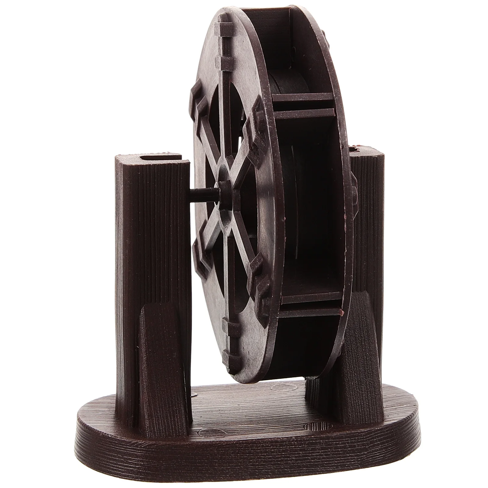 

Compact Plastic Water Wheel Fountain DIY Desktop Fountain Lightweight Running Water Wheel Scene Layout Decor Photo Prop