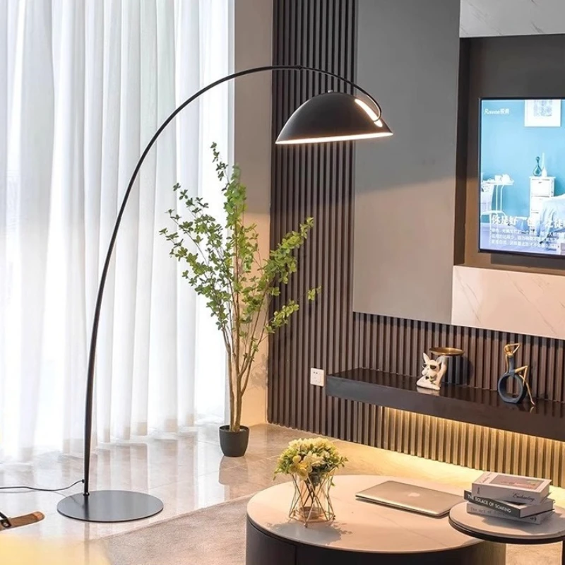 

Designer Fishing Floor Lamps Creative Living Room Bedroom Teahouse Study Sofa Restaurant Atmosphere Decoration LED Stand Lights