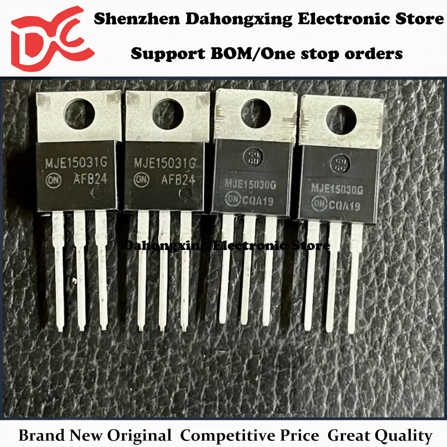 

New Original 5Pair MJE15030G + MJE15031G MJE15031 TO-220 Audio Amplifier Transistor Electronic Components Great Quality