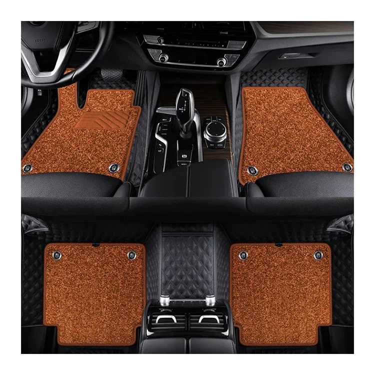 Style Luxury Universal Waterproof 5d Car Mat Factory Auto Accessories Hot Sale leather Car Floor Mats