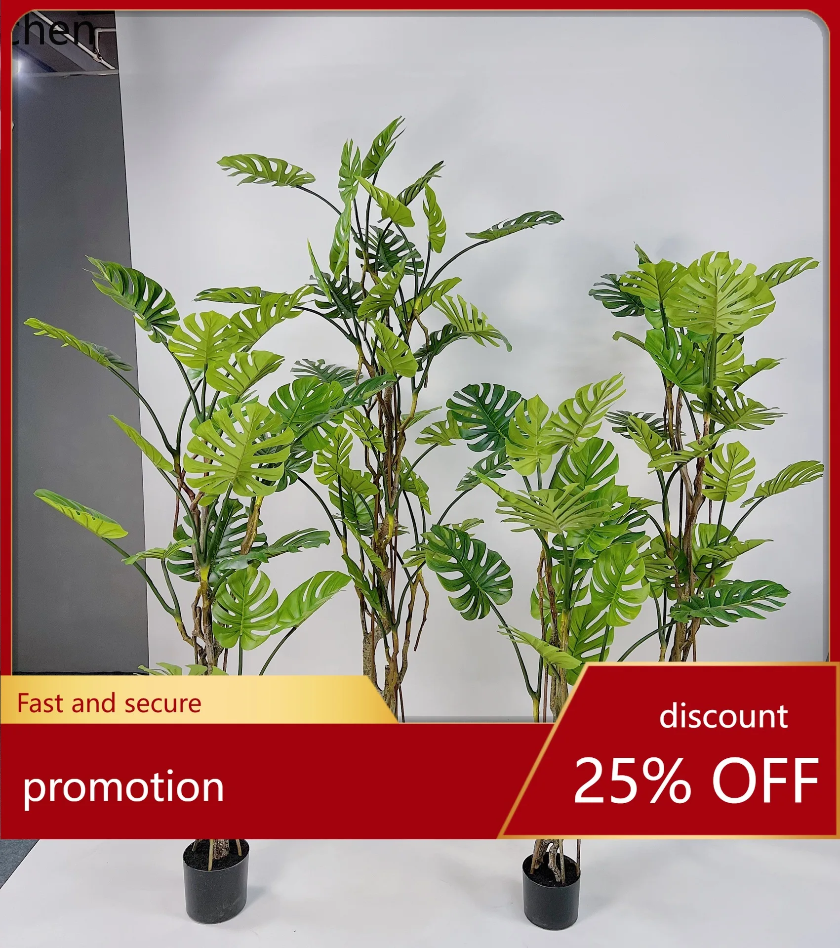 

Искусственное растение Монстера HXL для ландшафтного дизайна, декоративное растение в горшке для гостиной