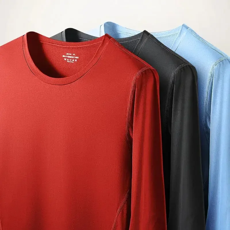 Men's single thermal underwear for boys in the thick thin fleece foundation coat to wear a shirt autumn autumn winter