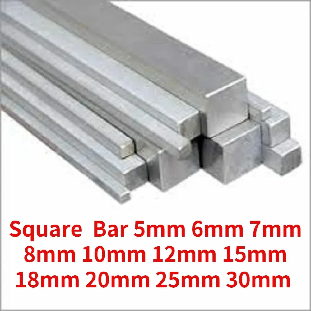 

2PCS 304 Stainless Steel Square Rod Bar 5mm 6mm 7mm 8mm 10mm 12mm 15mm 18mm 20mm 25mm 30mm MODEL MAKERS 500mm