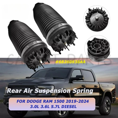 ペアリアエアサスペンションスプリング L&R Ram 1500 2019-2024 3.0/3.6/5.7L ディーゼル 68260938AA