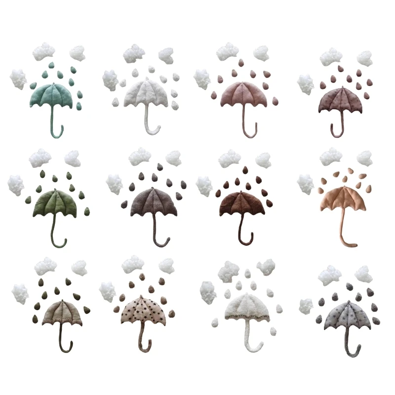 

57EE Newborn Photography Props Umbrella Cloud Photo Backdrop Posing Props Shower Gift