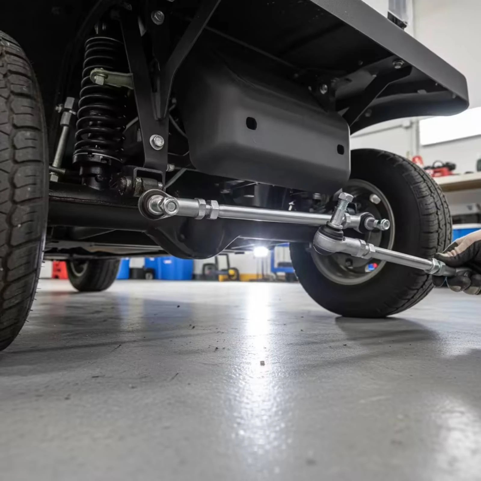 2 Pieces Steering Tie Rod Assembly Threaded Tie Rod with Ball Joints Fittings Long-Lasting Hardware Wear-Resistant