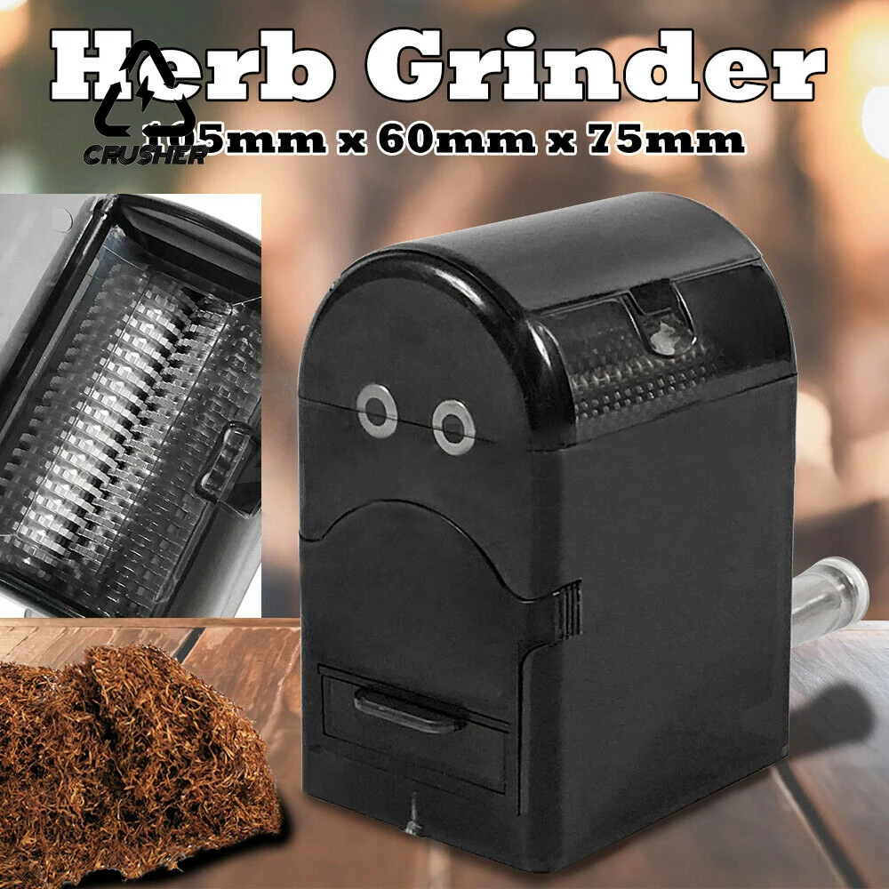 CRUSHER Pencil Sharpener Shape Tobacco Smoke Grinder Hand Cranked Cigarette Cutter Dry Herb Grinders for Smoking Accessories