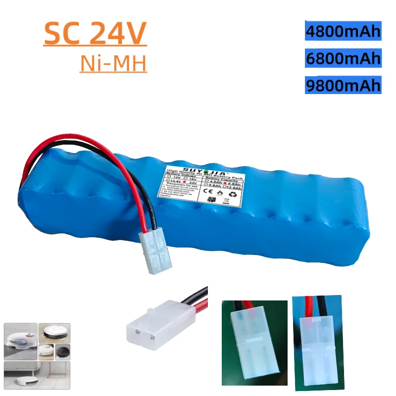 New 24V SC NiMH Battery Pack 9800mAh for Rowenta CD Vacuum Cleaner Besen Air Force Extreme RH8770 RH8771WS RH877501 RH8779