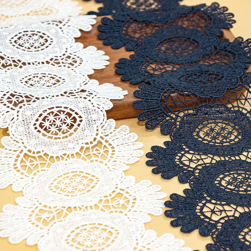 Cotton Lace for Needlework Garment, Decorative Trim Embroidery, Cloth Sewing, DIY Dress, Doll Fringe, Wedding Party, 2 Yard