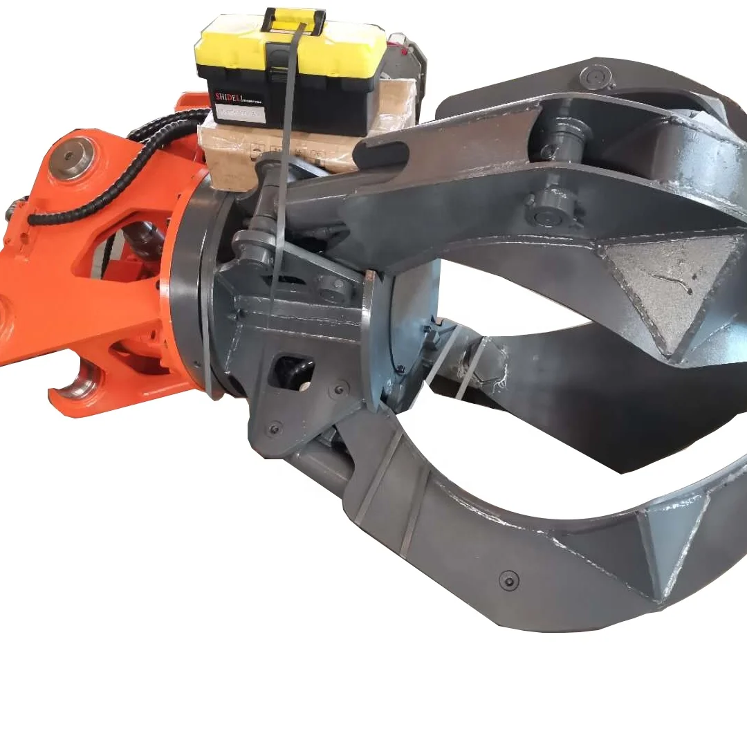 Orange Peel Grapple Excavator Attachment Customized for Scrap Handling Truck Crane Compatible
