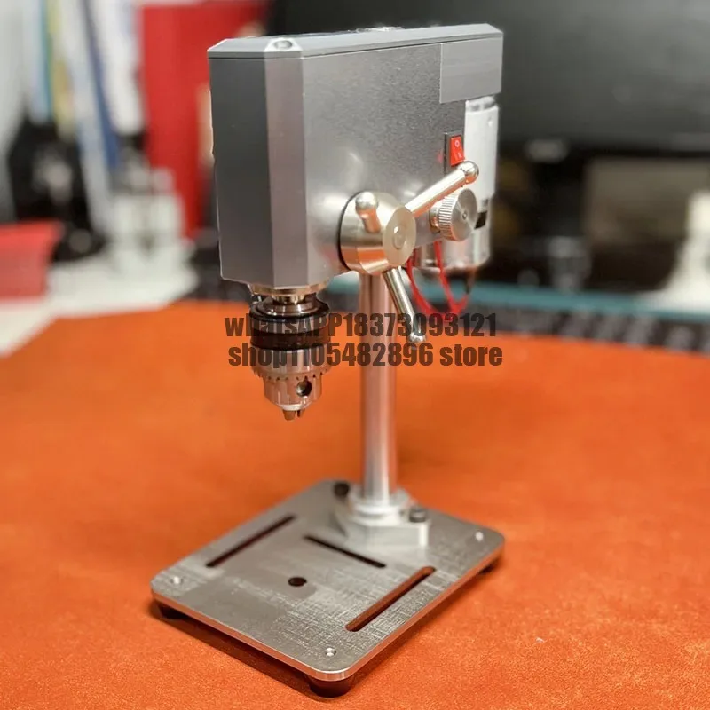 DIY Desktop Small 12-24V Power High-Precision Drilling Machine Mini Bench Drill Micro Bench Drill Clock Bench Drill