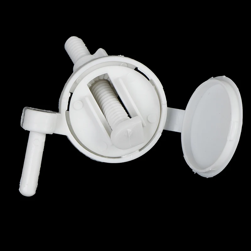 2Pcs Plastic Toilet Seat Screws Hinges Repair Tools Fixings Fit for Toilet Seats