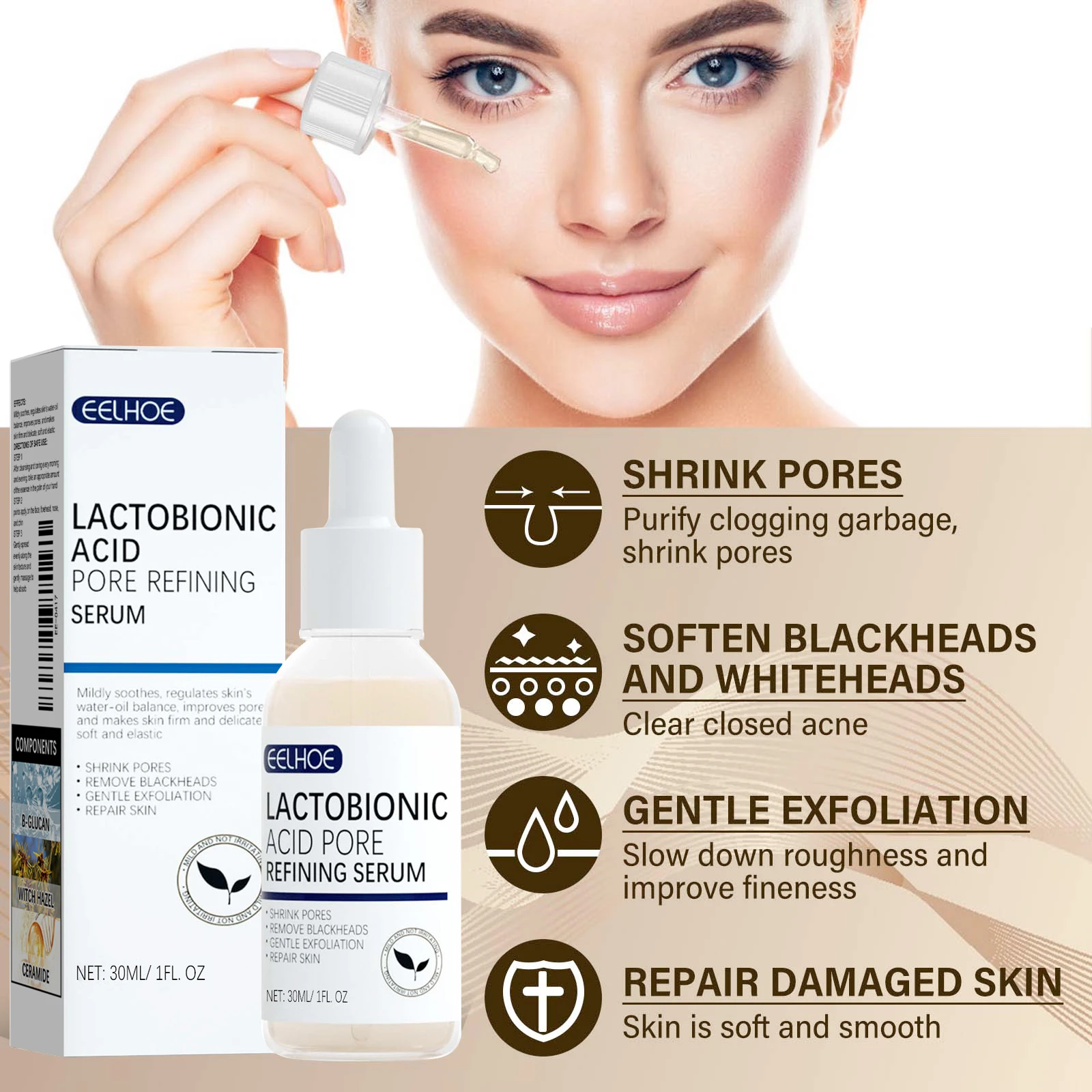 EELHOE Acido Lattobionico Pori - Ferulic Acid Serum recensione e prezzo