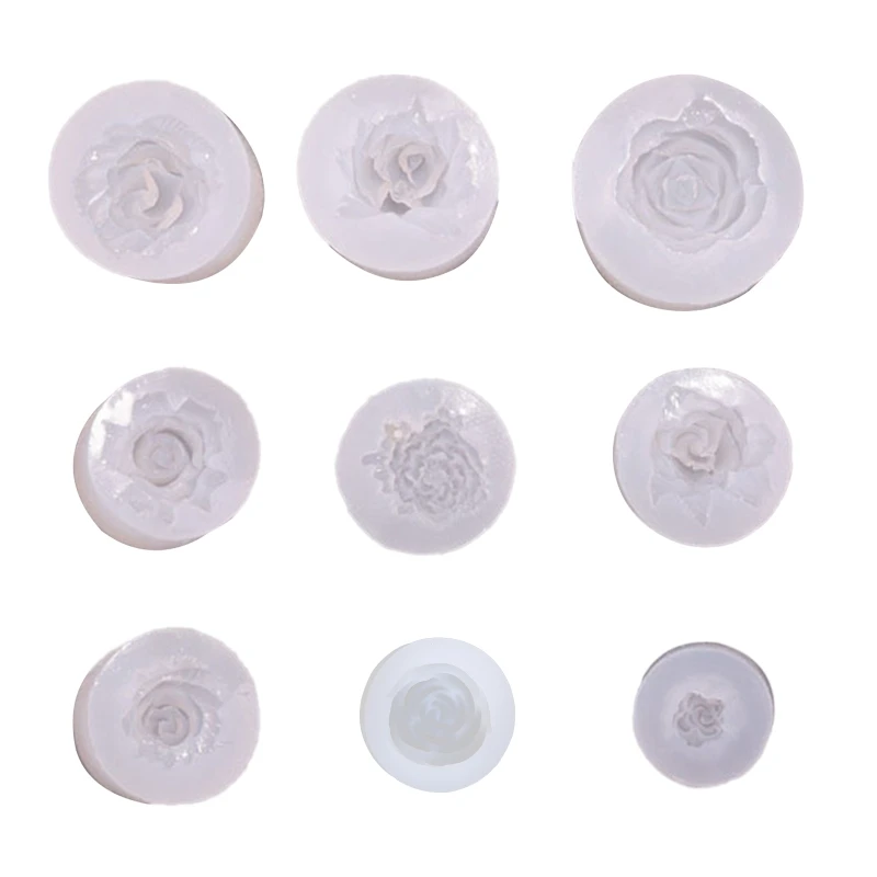 

DIY Various Flower Water Drop Mold Silicone Epoxy Mold DIY Keychain Pendant Crafting Mould for Valentine Gift