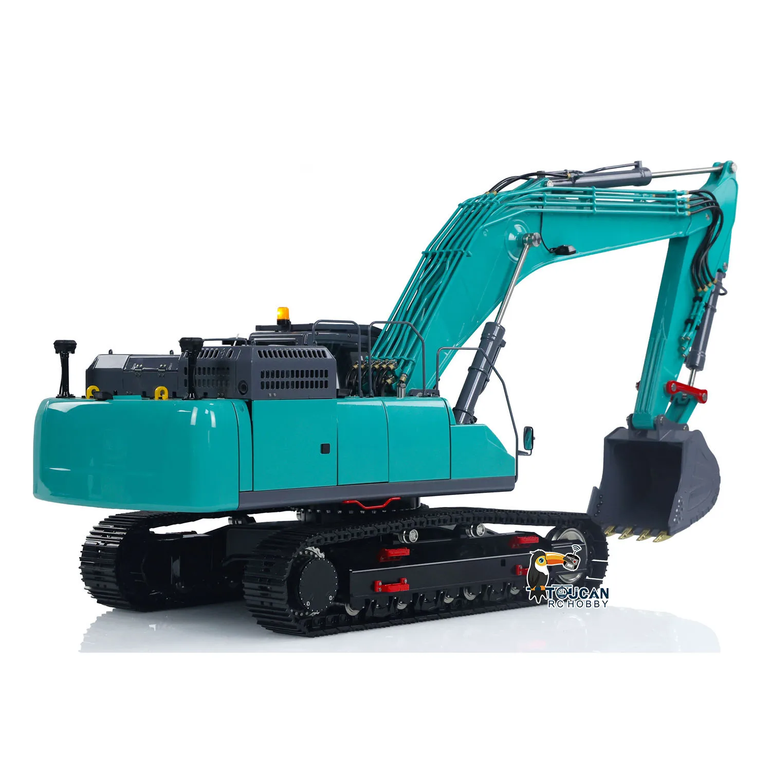 SALE LESU SK500LC 1/14 Hydraulic RC Excavator  Metal Digger Painted Assembled Remote Control Model with Light System Toy TH23149