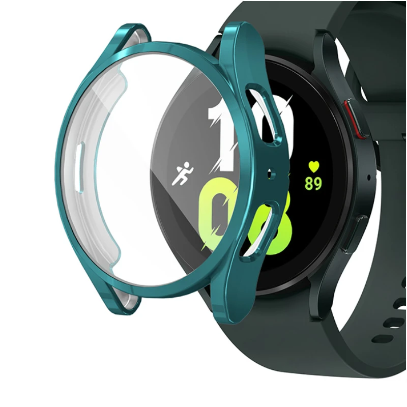 TPU Soft Case For Samsung Galaxy Watch 7/6/5/4 40mm 44mm Full Screen Protector Bumper For Galaxy Watch 7/6/4/5 Protective Cover