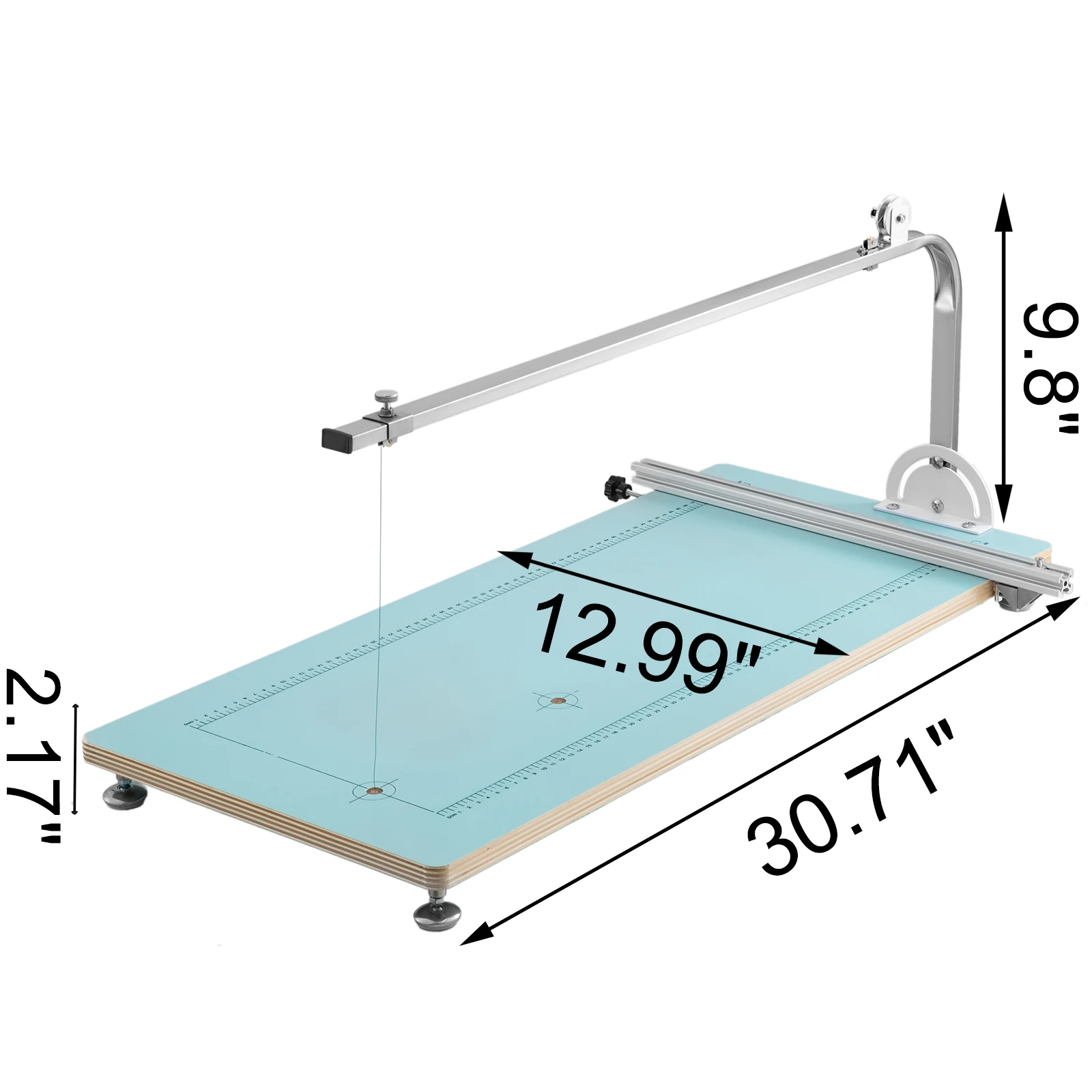 VEVOR Foam Cutter Machine 30.7x13x9.8 Inch Adjustable Angle Controllable Temperature Table Fire MDF + Alloy for Carving Modeling