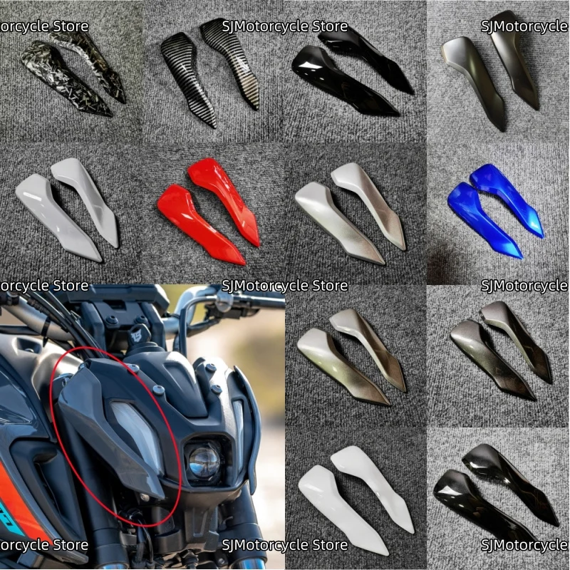 

Motorcycle Head Side Panel Upper Front Headlight Nose Turn Signal Fairing Fit For Yamaha MT07 MT 07 MT-07 2021 2022 2023-2024