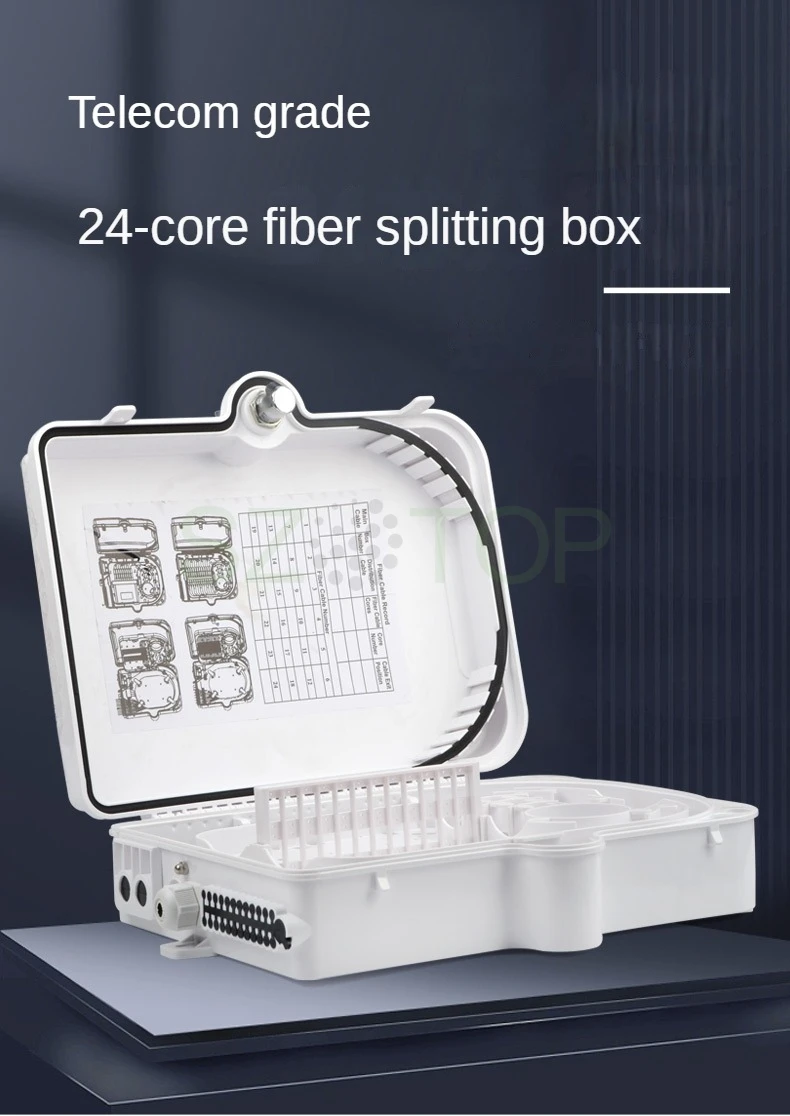 

24 core optical cable distribution box optical fiber splitter box 24 terminal box corridor household box customized