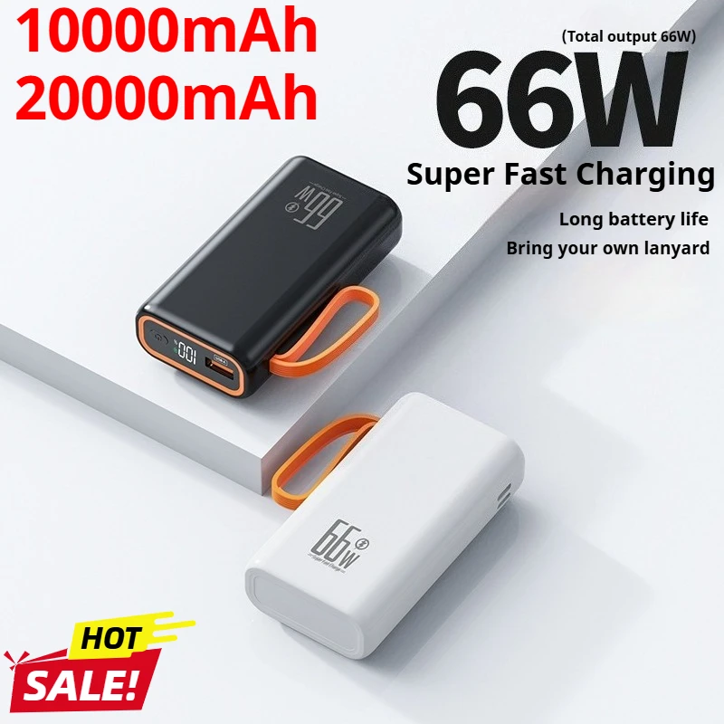 

20000mAh Power Bank PD66W Super Fast Charging Portable Charger External Battery Pack Travel for Samsung Xiaomi IPhone Huawei