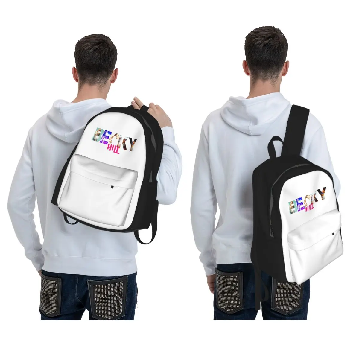 Becky Hill Classic Sticker Backpack Student BookBag Children School Bag Laptop Shoulder Bags for Men Women