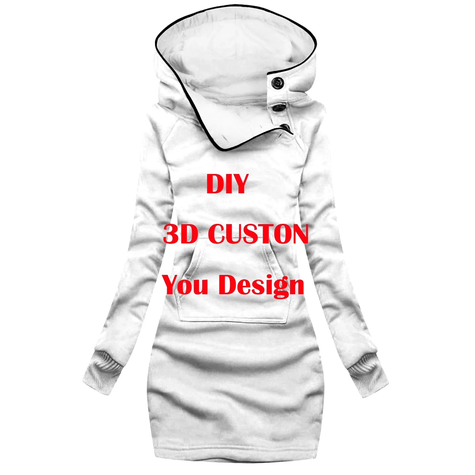 MCDV - DIY Accept Custom Design Drop Shipping and Wholesale 3D Printing Hoodies Dress Sweatshirts