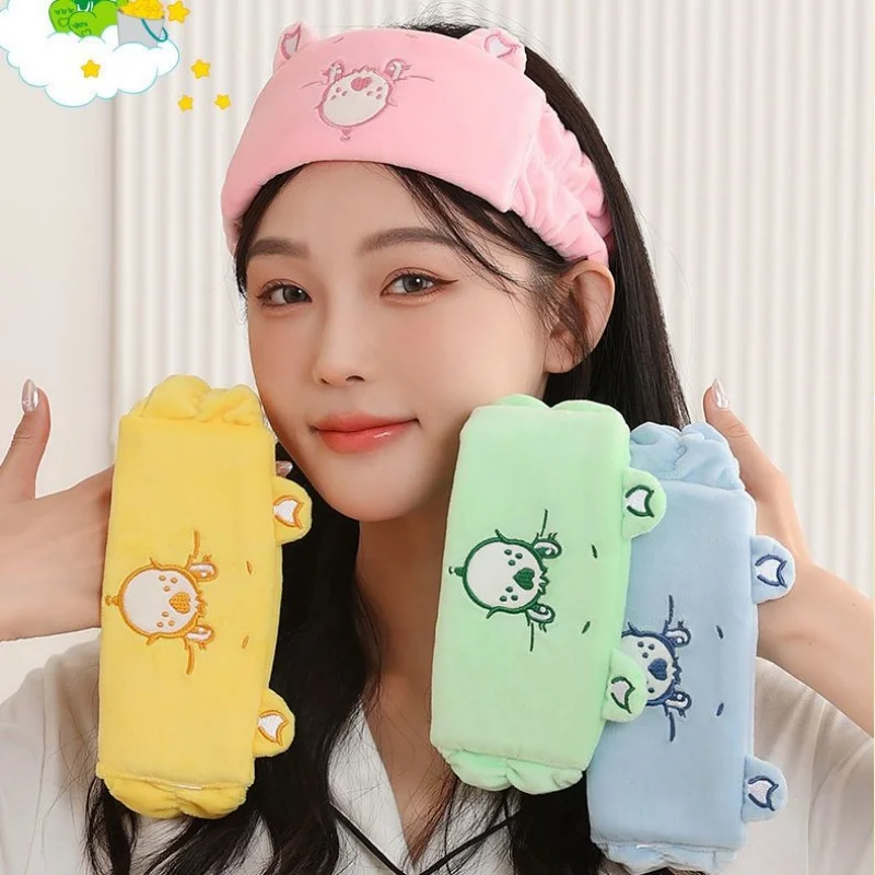 

New Care Bears Hair Strap Cartoon Cute Hair Strap Girl Face Wash Hair Cartoon Cute Strap Hair Hoop Hair Clip Girls for Gifts