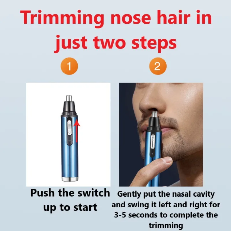 2 In 1 New Trimmer For Men Electric Nose And Ear Trimmer Rechargeable Trimmer For Hair Beard Nose And Ear Cleaner Grooming Set