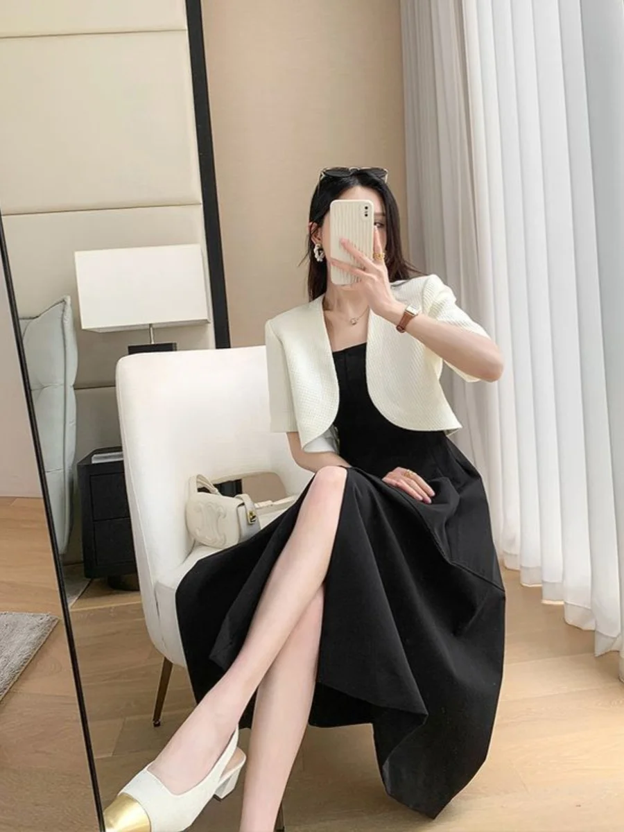 Chaqueta Corta de Verano a la Moda, Chaqueta de Lujo con Protección Solar y Fragancia, Cárdigan Abierto para Mujer, Prenda de...