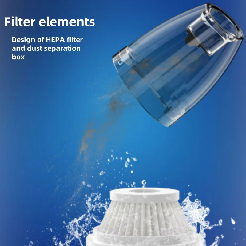 Портативный пылесос для дома и автомобиля с батарейным питанием, автомобильный пылесос для удаления пыли, выдув и всасывание два в одном