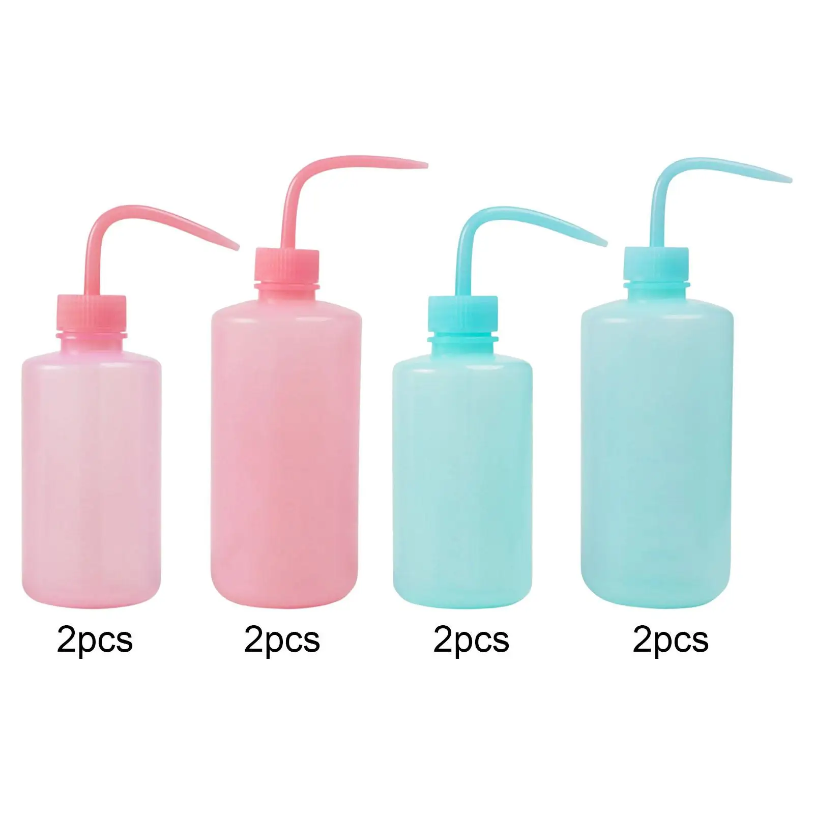 2-4pack 2x Wash Bottle Diffuser Squirt Squeeze Bottle Twist Top Caps Soap Wash