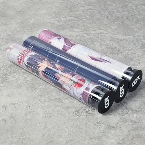 Imagen 1 del producto Almohadilla transparente para juegos, soporte para tarjetas, estera telescópica para juegos, tubo de almacenamiento, cilindro ligero, protector para juegos DTCG PTCG