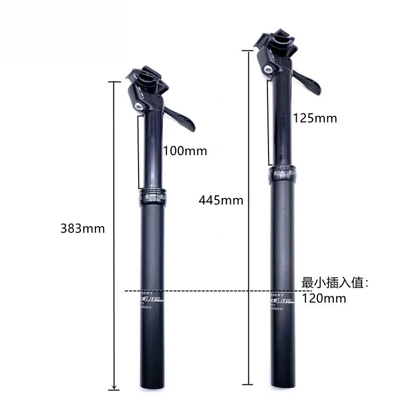 ZYT Taiwan KS Lift Seat Tube 27.2 Exa Form Speedup Bike Manual Hydraulic Mountain Seat Bar