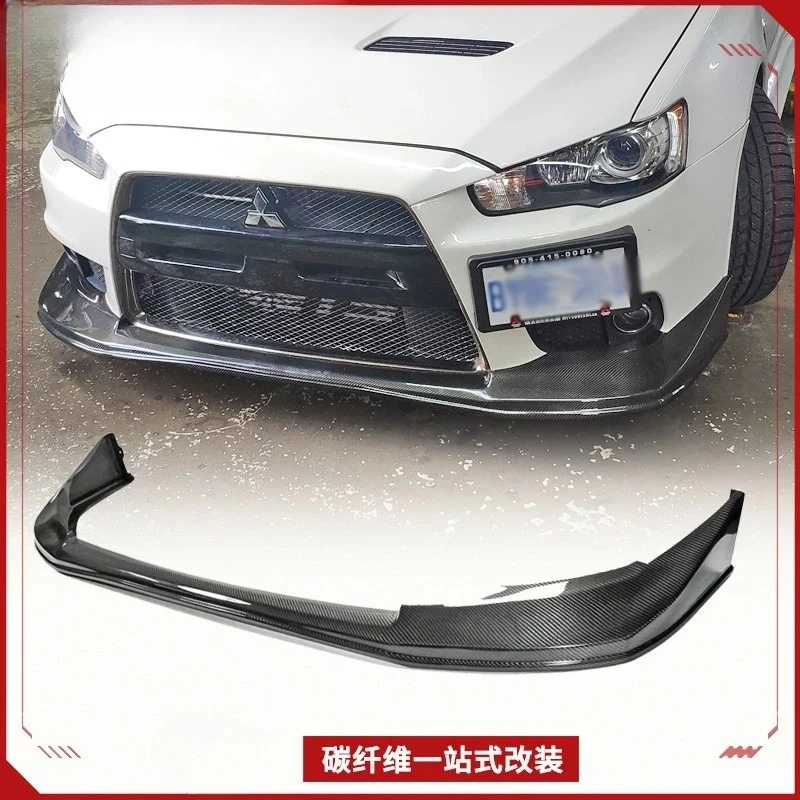 

Applicable To Mitsubishi Evolution10 Yishen Modified JUN Carbon Fiber Front Lip Small Bag Head Lip Front Shovel Chin
