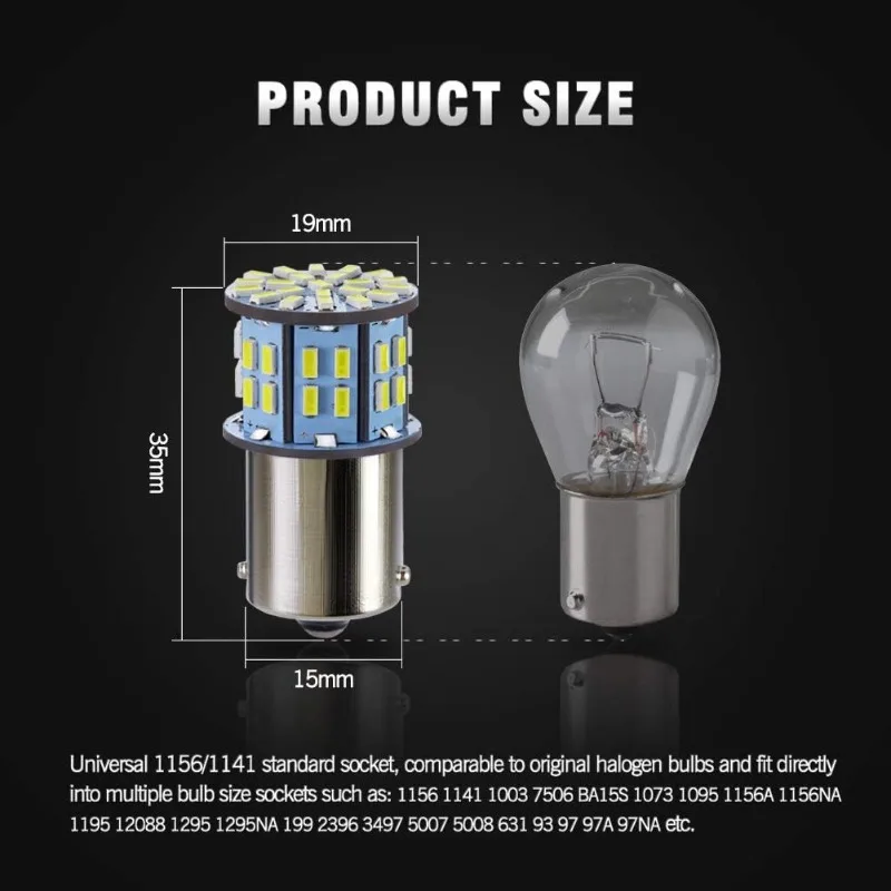 ملحقات لمبة LED البحرية Antline RV، 12V BA15S 1156 1141 والمزيد، مجموعة قيمة مكونة من 20 قطعة مع شريحة 50-SMD 3014 لإضاءة القبة الداخلية #4
