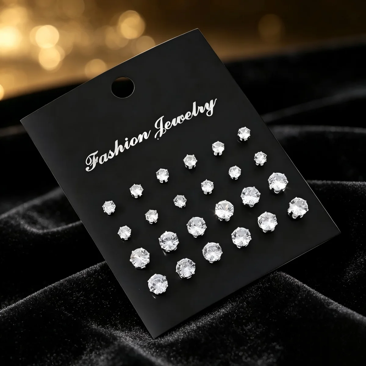 12쌍 큐빅 지르코니아 진주 모양 귀걸이 세트, 다양한 - Men Accessories Combo Gift 리뷰 및 가격