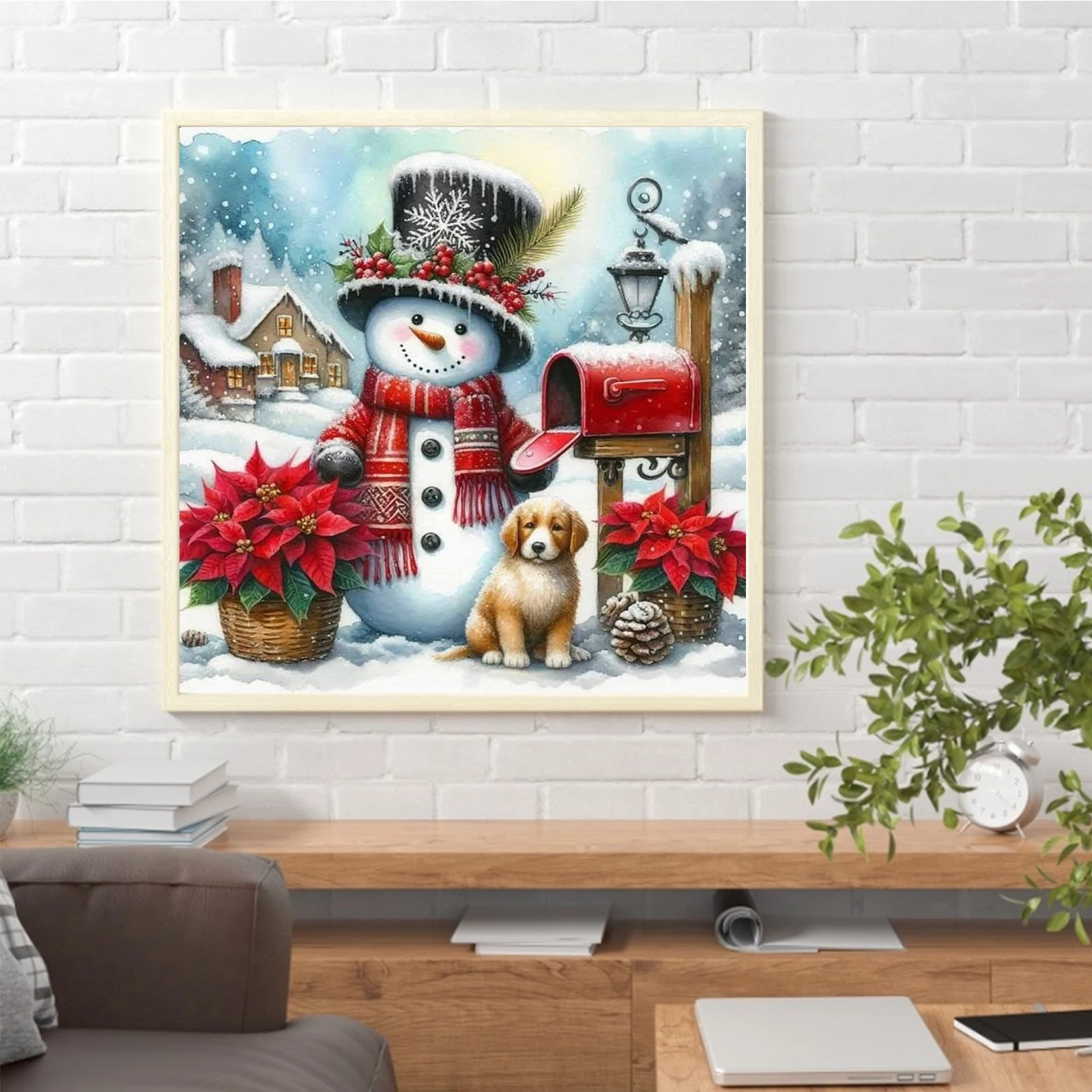

Winter Scenery 5D DIY Diamond Art Painting Kits for Home Wall Decor Diamond Art Kits DIY Gem Art Diamond Painting Kits 40x40cm