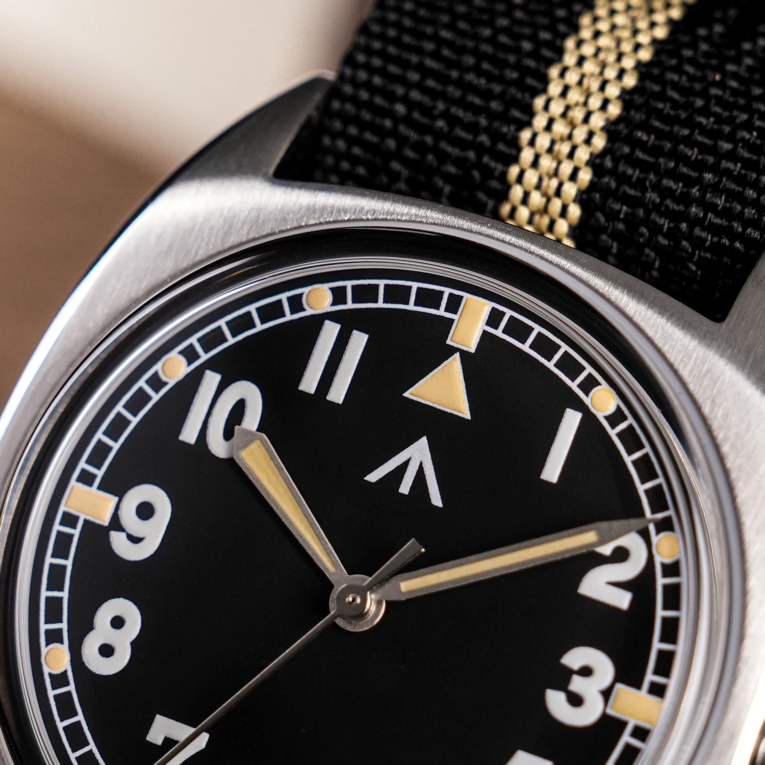 Militado ML17 ساعة عسكرية ميوتا سوبر 2035/ GL12 حركة كوارتز C3/BGW9 مضيئة 100 متر مقاوم للماء 36 مللي متر ساعات رجالية عتيقة #4