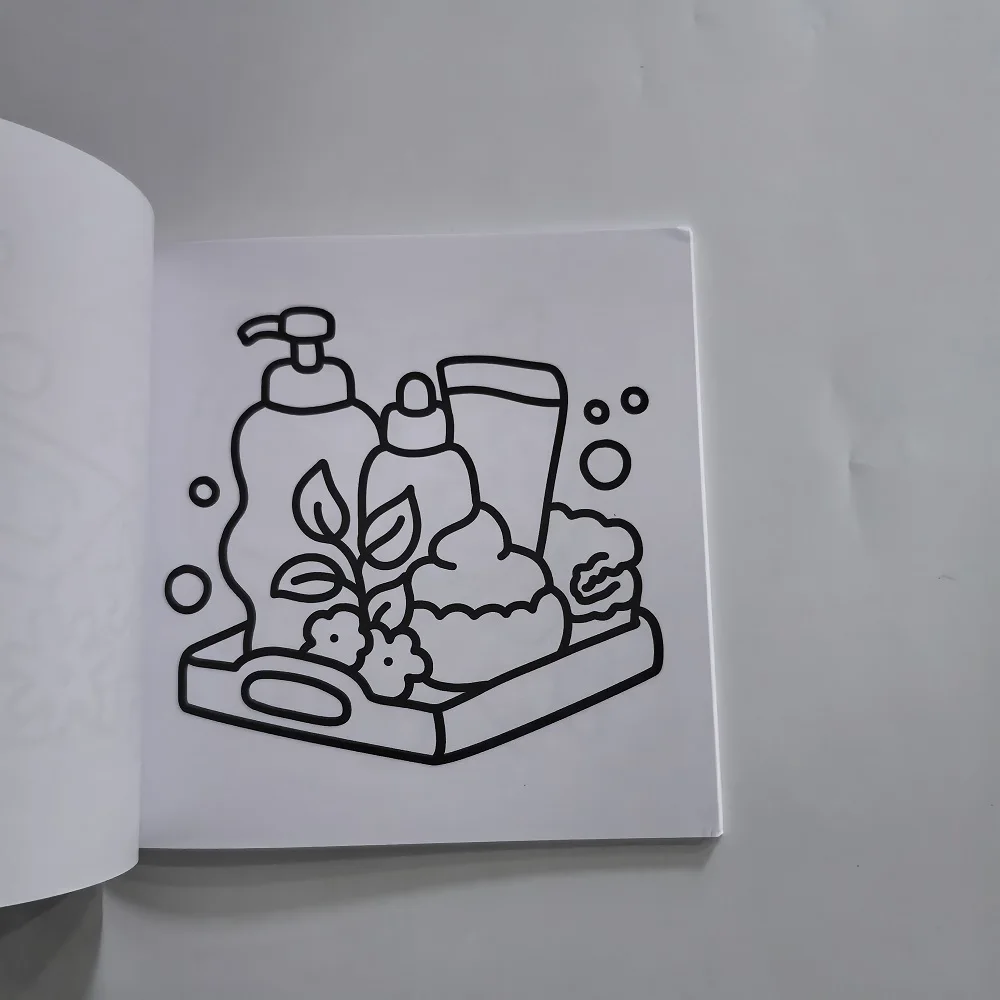 كتاب تلوين سهل جريئة لمستحضرات التجميل المتوهجة للبالغين، كتاب رسم لطيف، هدية مثالية لحفلات عيد الميلاد وأعياد الميلاد #4