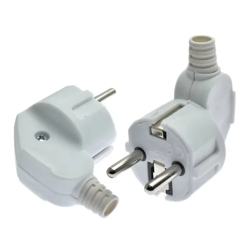Repalcement EU AC Outlet Spain Korea Rewireable Socket Outlet Male Female Wiring Plug Extension Cord Cable Connector Power Cable