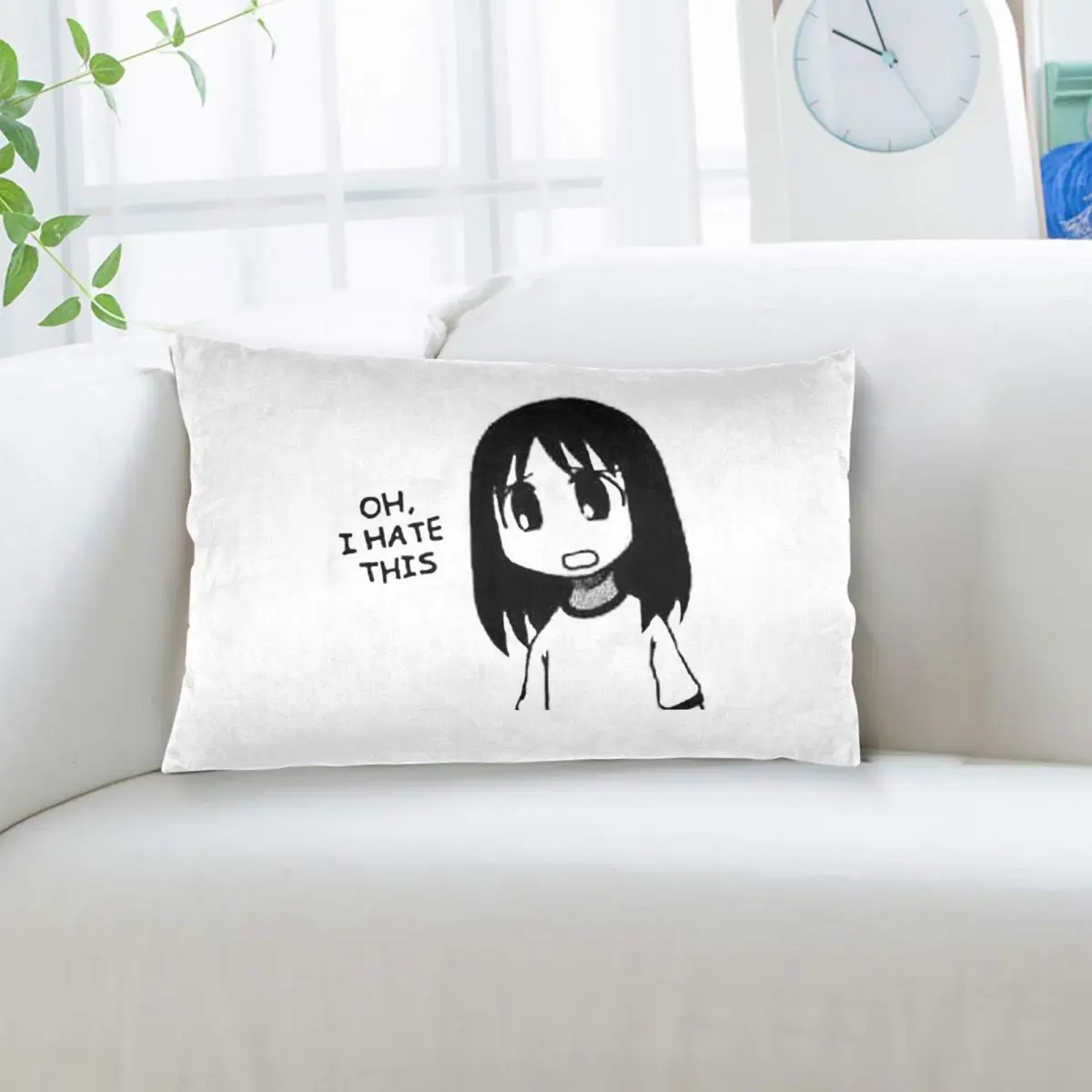 OUTDATED - Check Profile Azumanga Daioh Osaka Ayumu Kasuga Rectangle Pillowcase Cushion Cover Decor Bedroom Bed  Throw Pillow