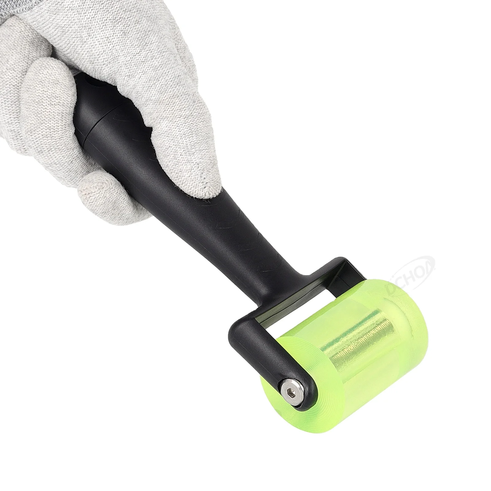 DCHOA Car Vinyl Wrap Roller Rubber Wheel Squeegee Tool for PPF Window Tint Film Application Car Wrapping Installation