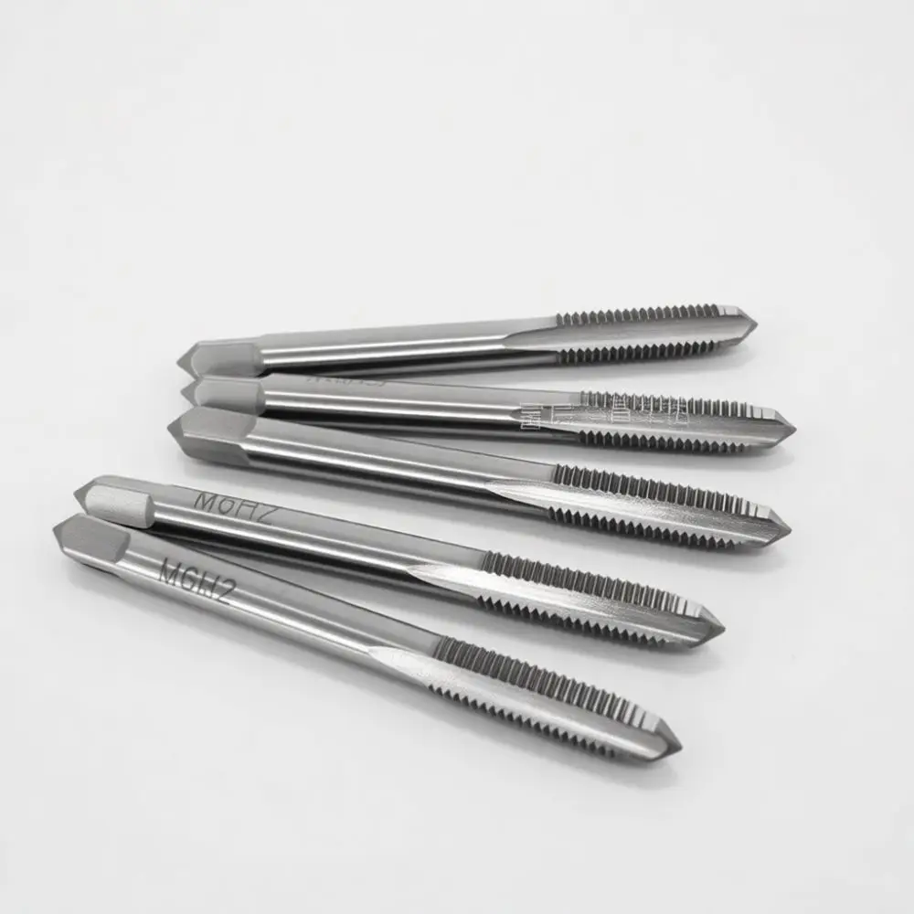 Precision Machine Taps High Speed Steel Metric Thread Tool Straight Flute For Cutting Hard Metal Iron Aluminum Copper M3 M30