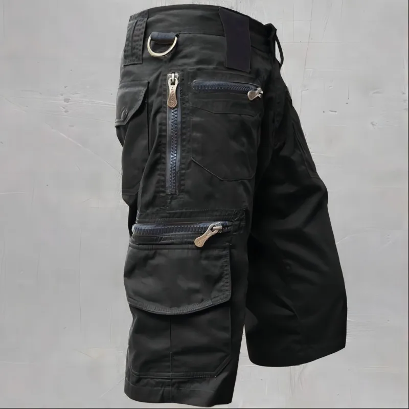 Men Urban Military Tactical Shorts Outdoor Waterproof Wear Resistant Cargo Shorts Quick Dry Multi pocket Plus Size Hiking Pants