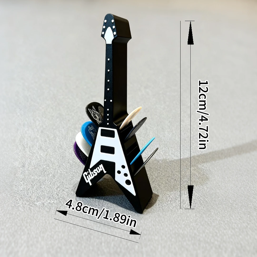 10 slot bracket, guitar accessories, perfect solution for misplacement or loss of picks, guitar pick storage box